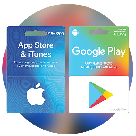 Gift Card Speedway - apple and google play gift cards